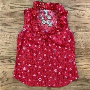 Talbots anchor tank top